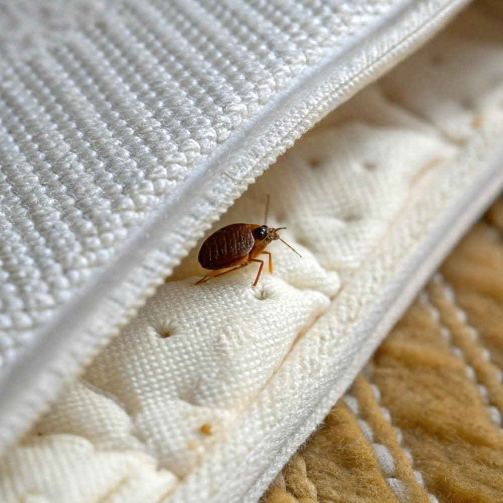 Les punaises de lit affectionnent particulièrement les matelas et la literie.