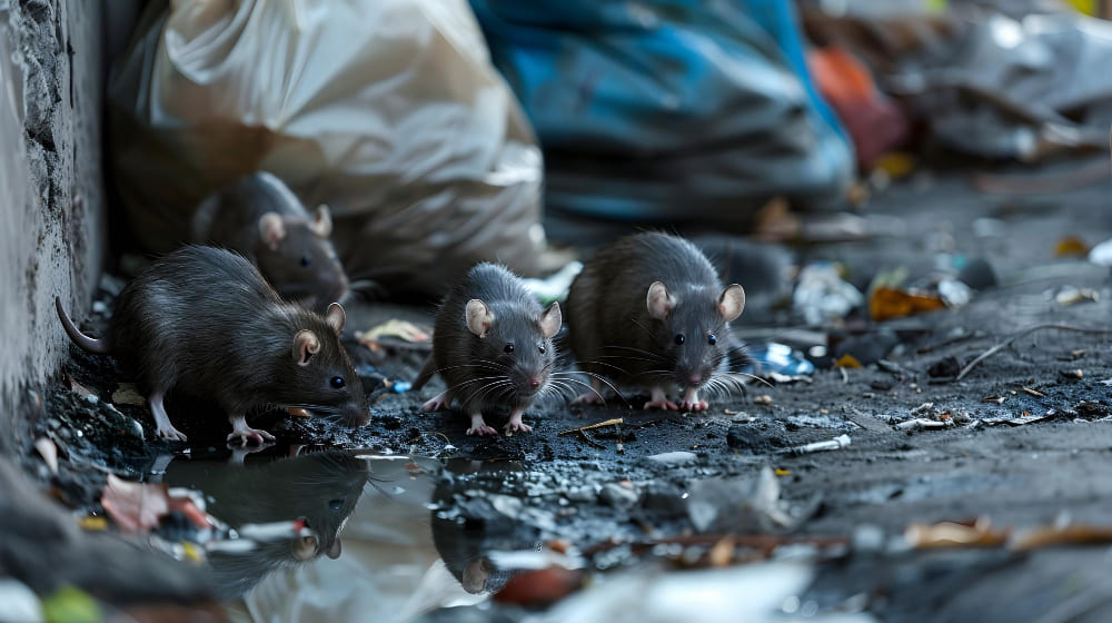 Les rats sont attirés par les ordures, videz-les régulièrement