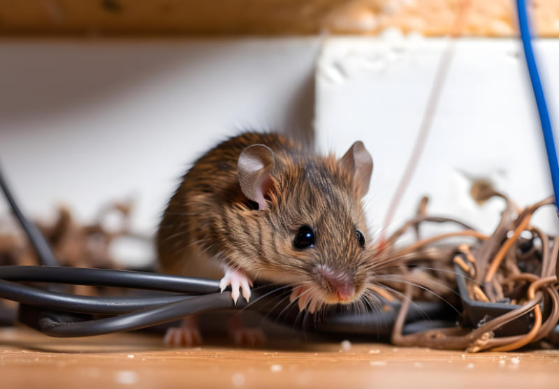 Détérioration des câbles électriques causée par les rongeurs